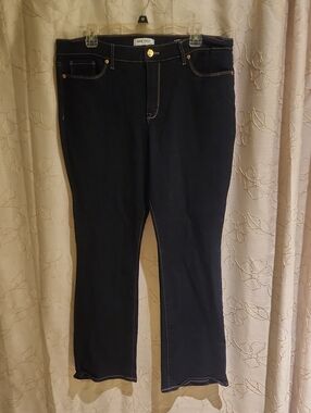 Nine West Black Straight-Leg Stretch Jeans